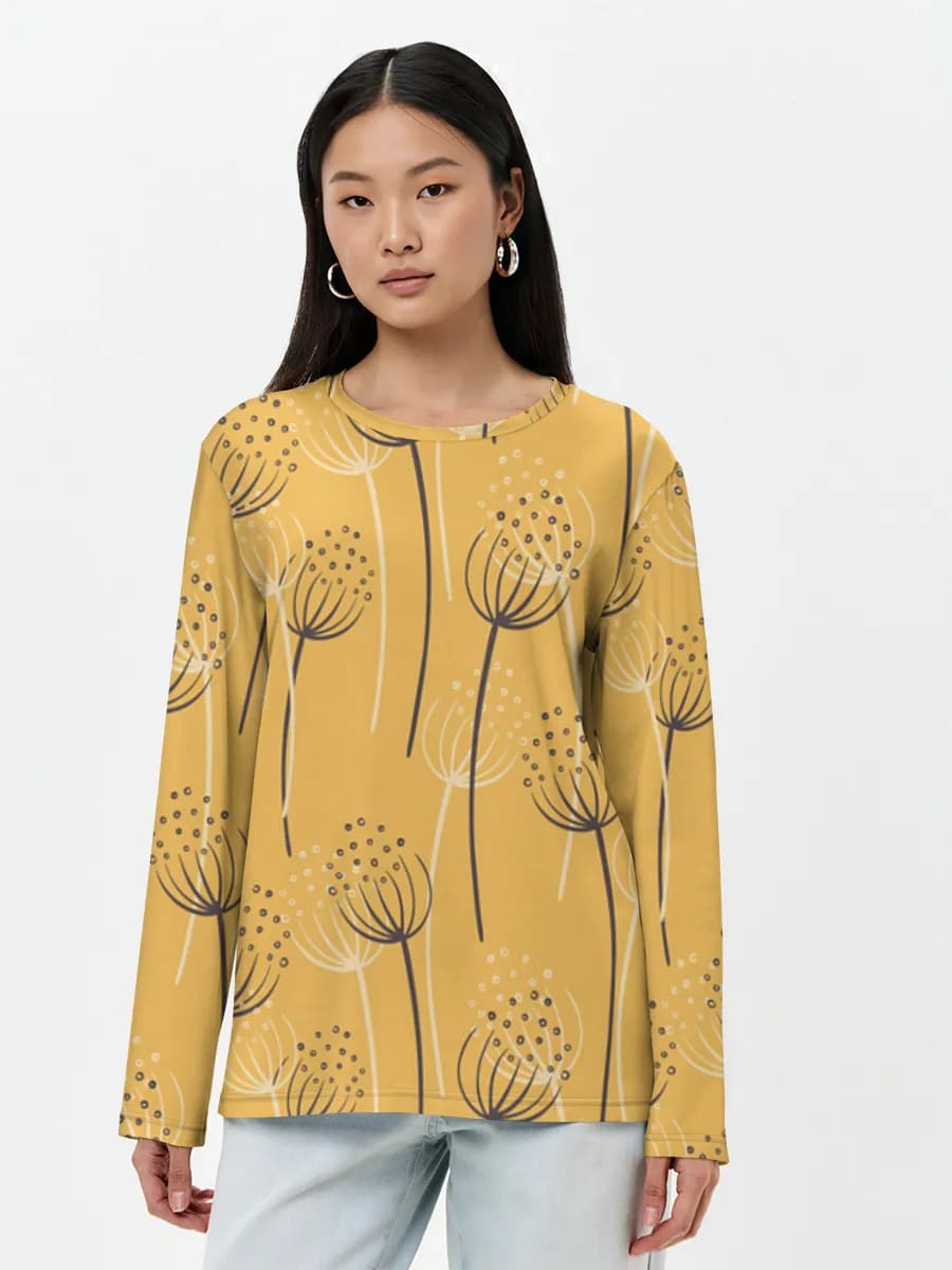 Women's long sleeve shirt. Cotton