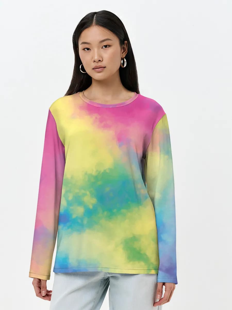 Women's long sleeve shirt. Cotton