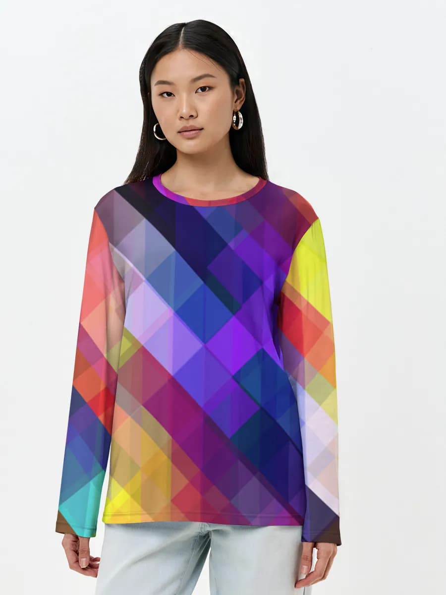 Women's long sleeve shirt. Cotton