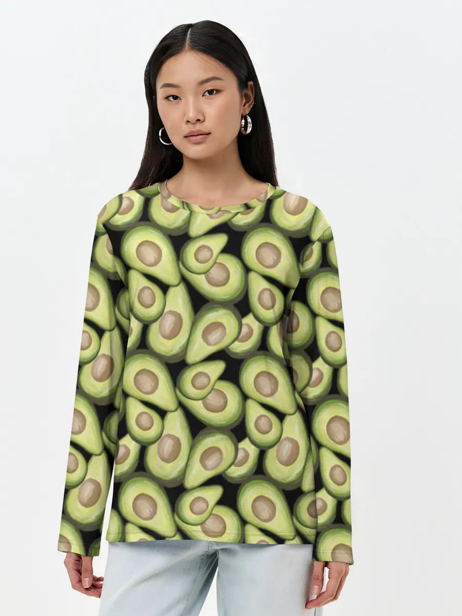 Women's long sleeve shirt. Cotton