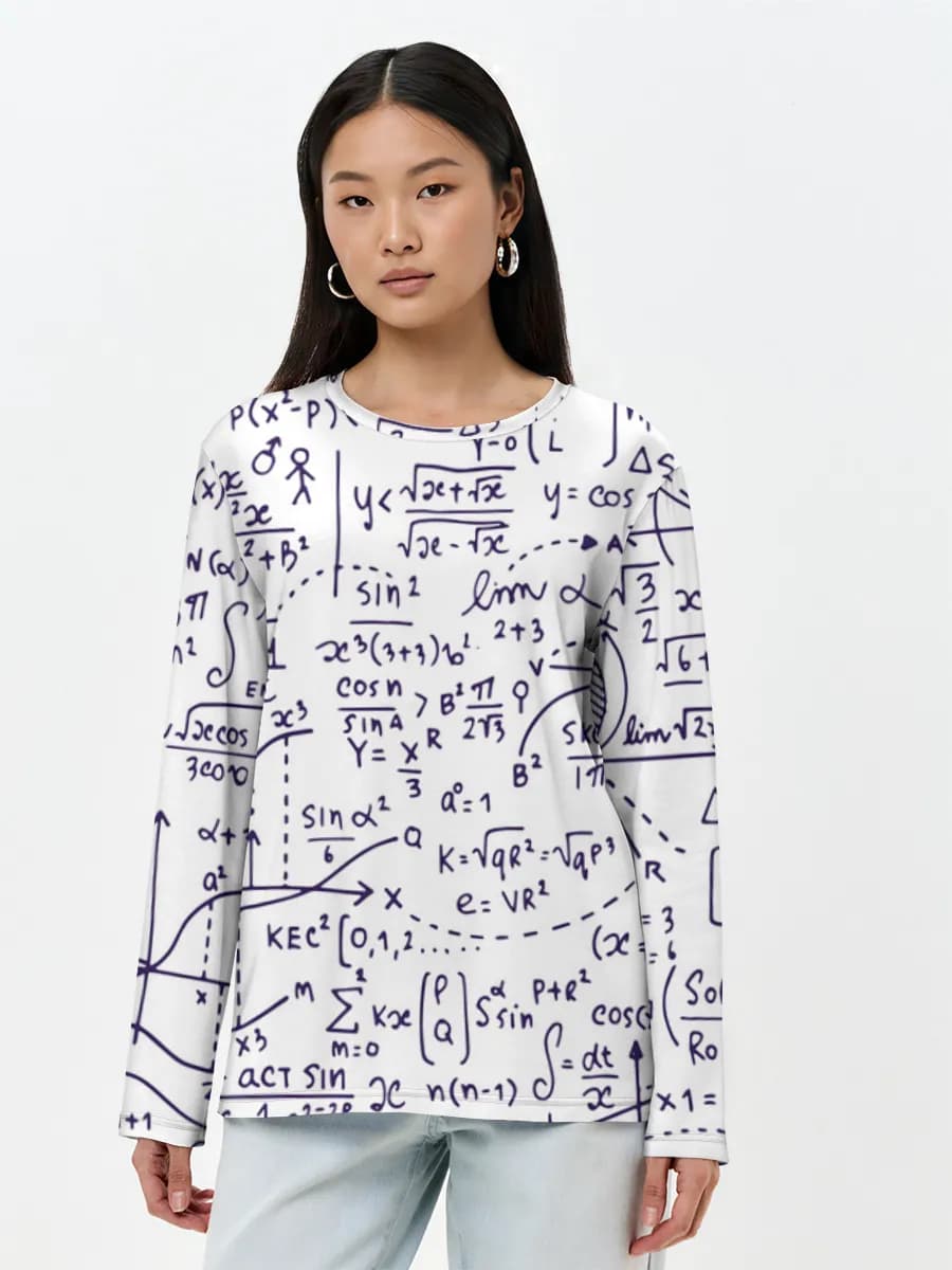 Women's long sleeve shirt. Cotton