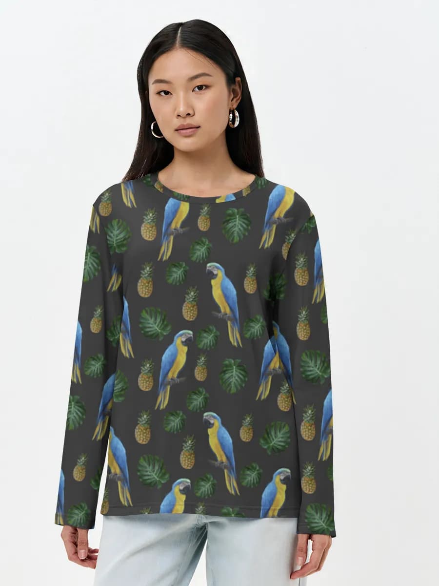 Women's long sleeve shirt. Cotton
