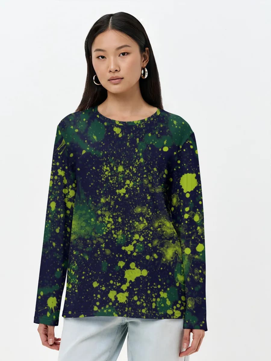 Women's long sleeve shirt. Cotton