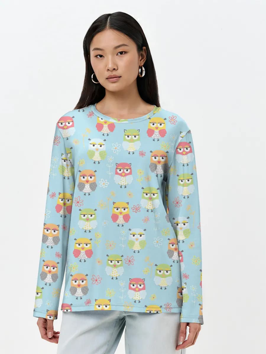 Women's long sleeve shirt. Cotton
