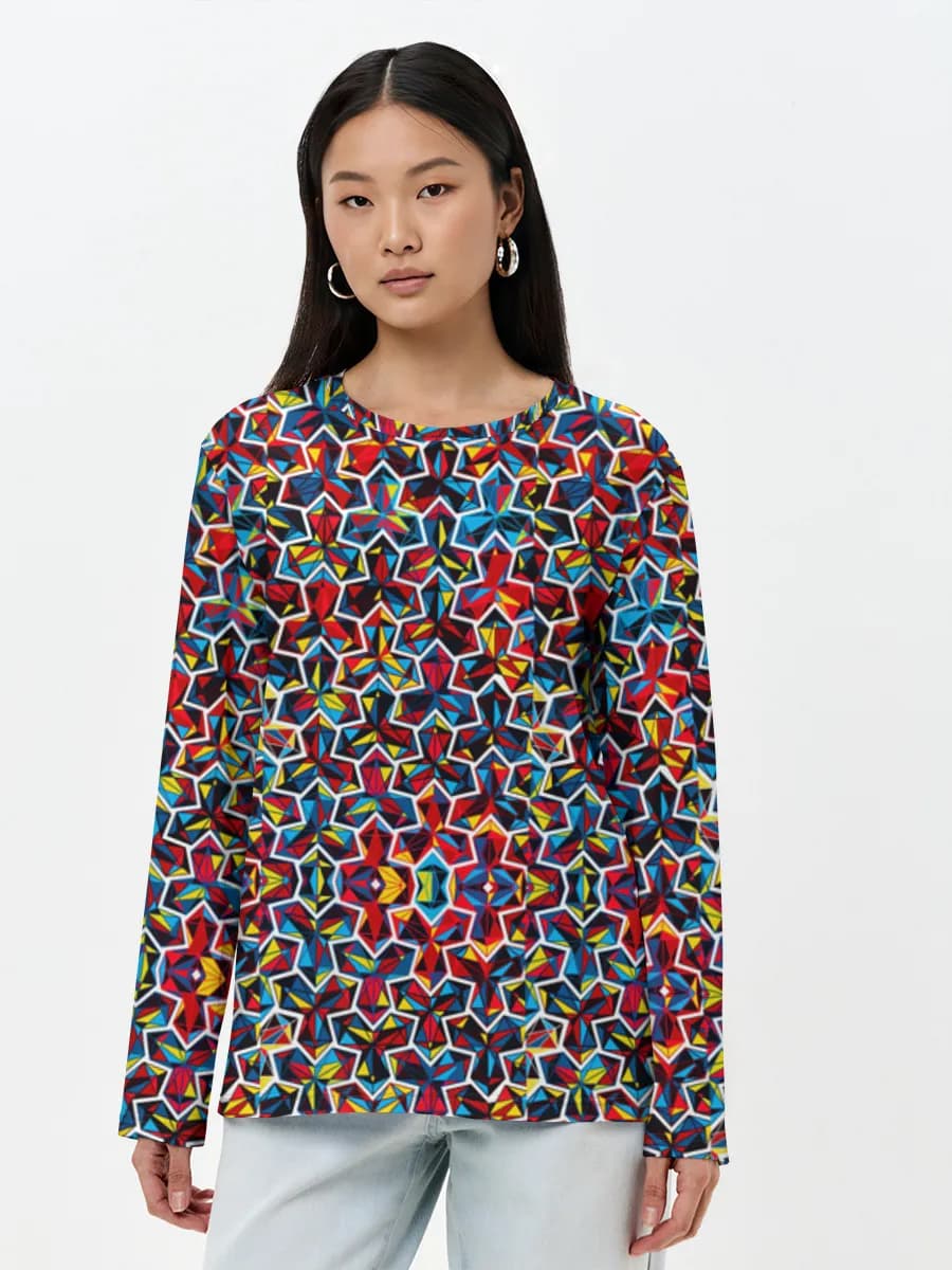 Women's long sleeve shirt. Cotton