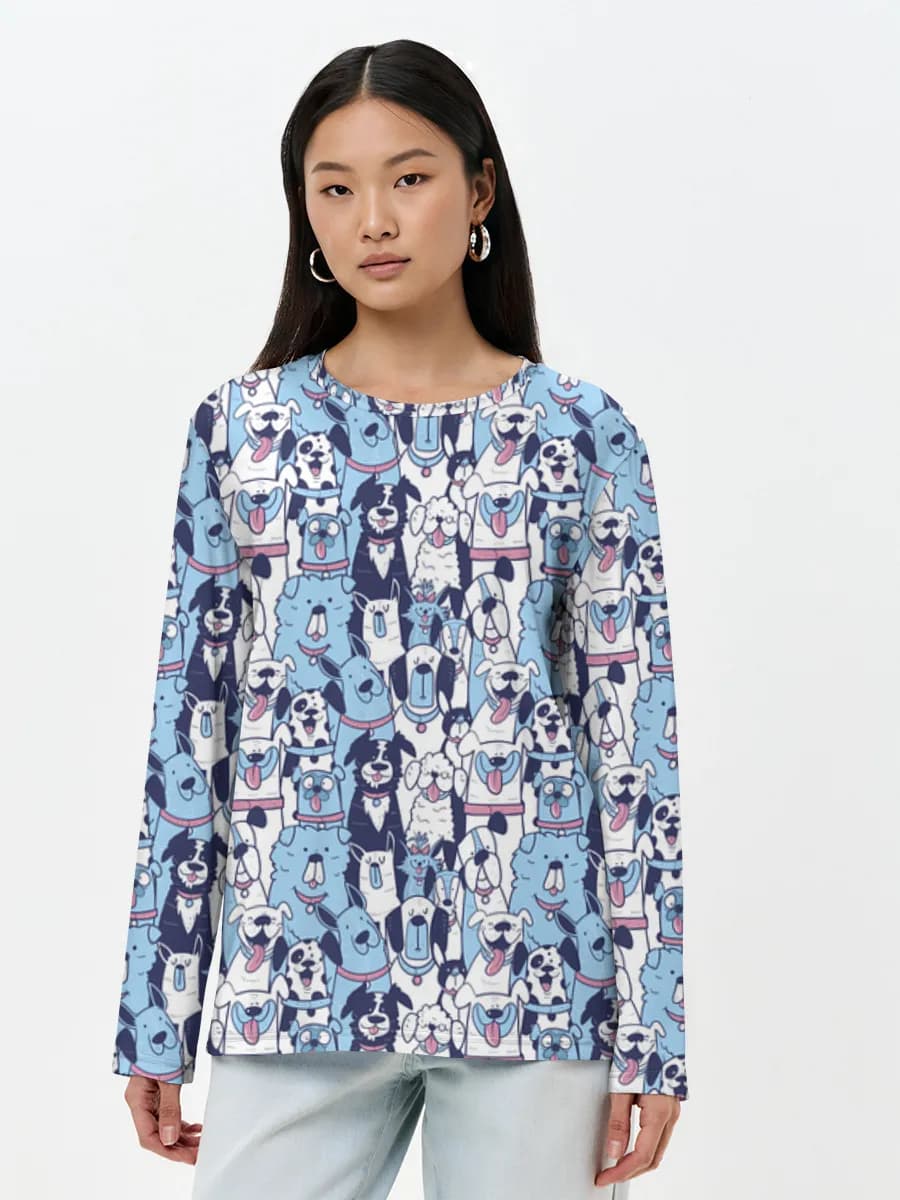 Women's long sleeve shirt. Cotton