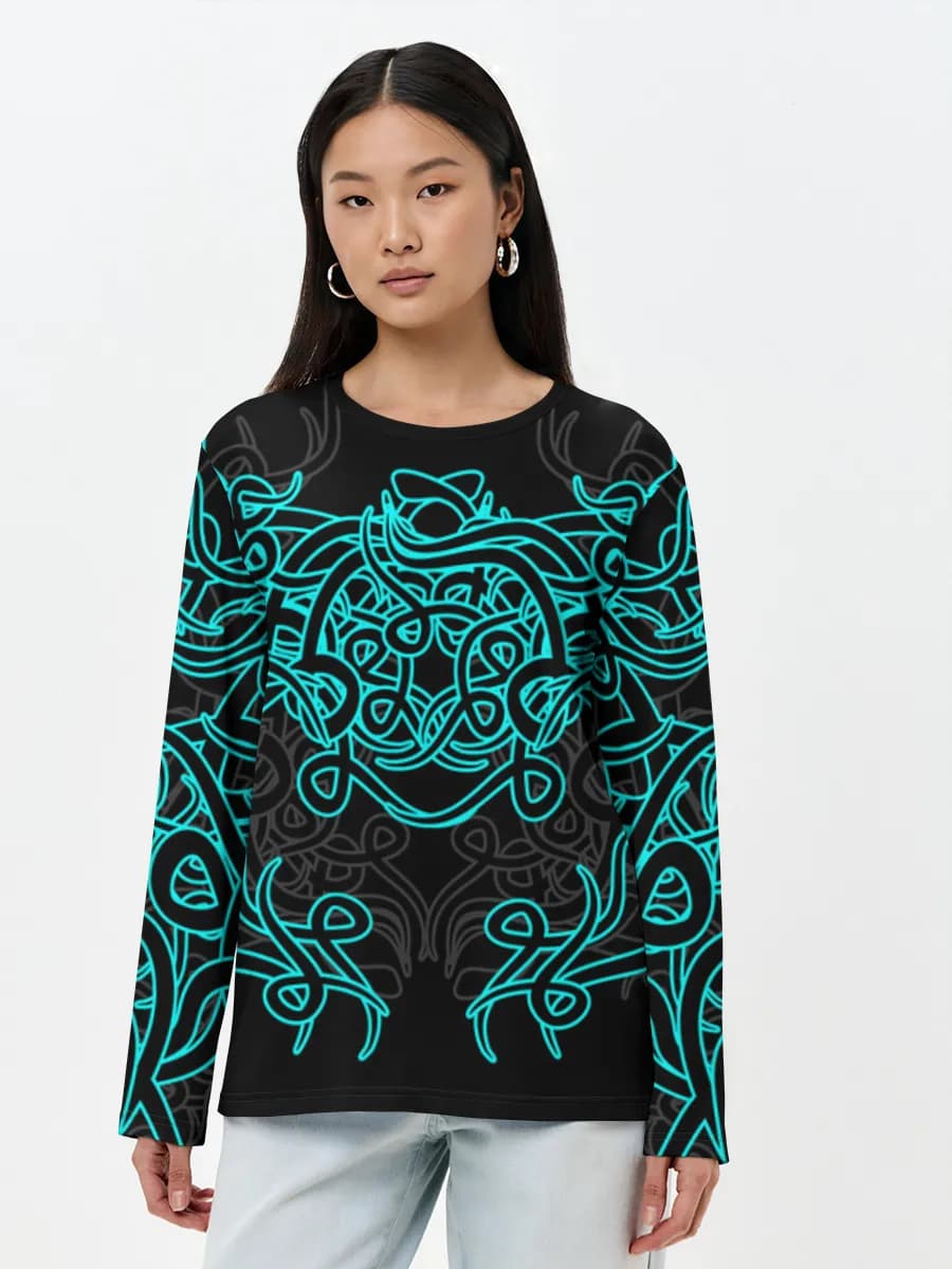Women's long sleeve shirt. Cotton