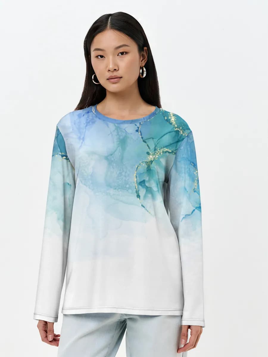 Women's long sleeve shirt. Cotton