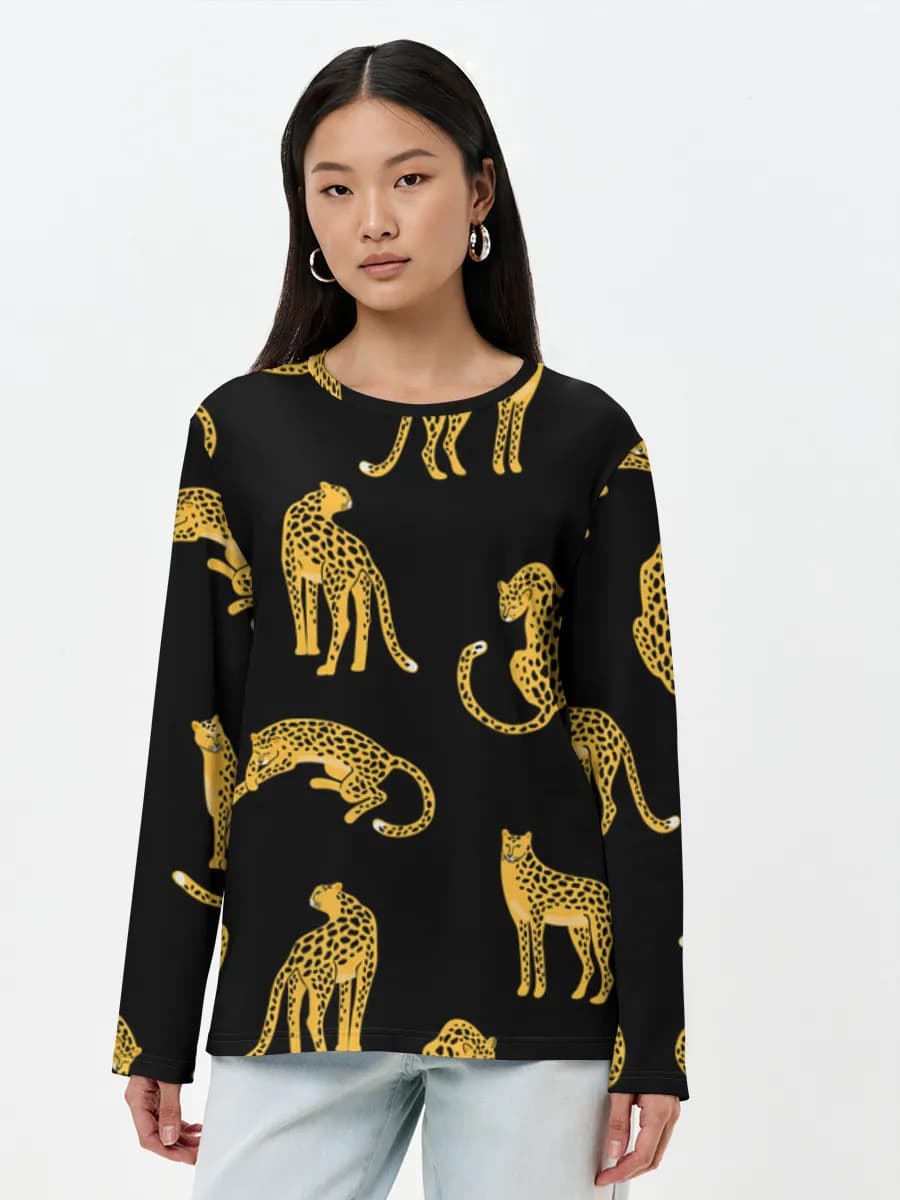 Women's long sleeve shirt. Cotton