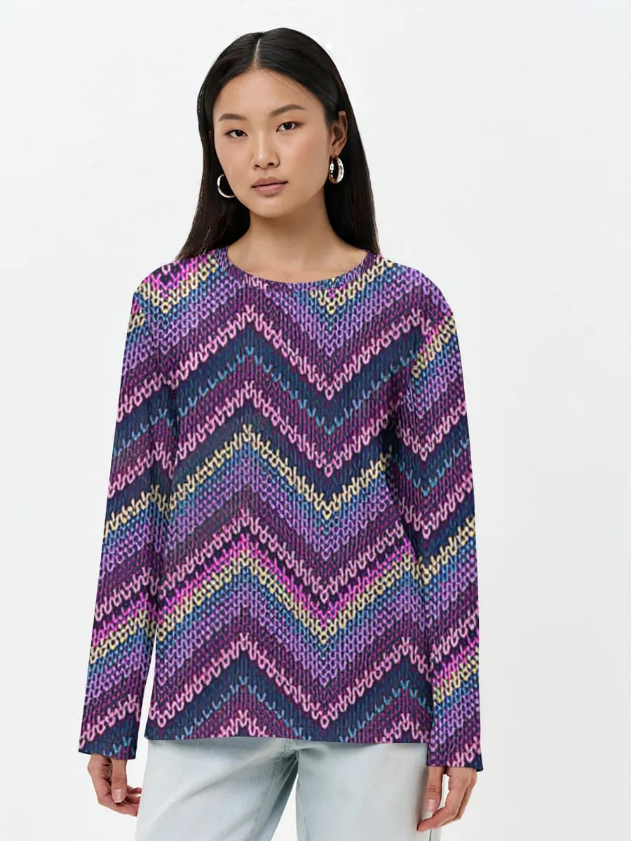 Women's long sleeve shirt. Cotton