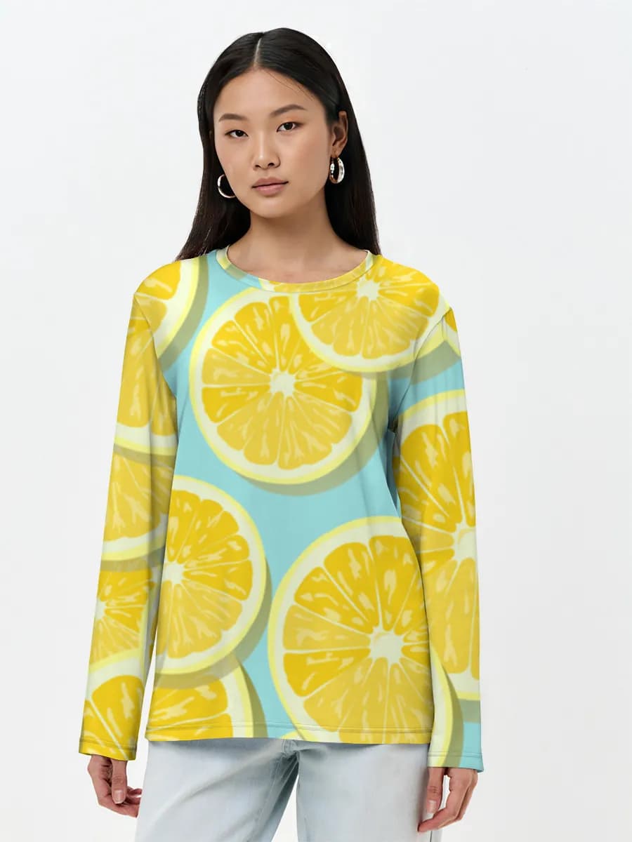 Women's long sleeve shirt. Cotton