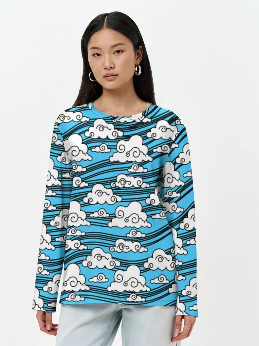 Women's long sleeve shirt. Cotton