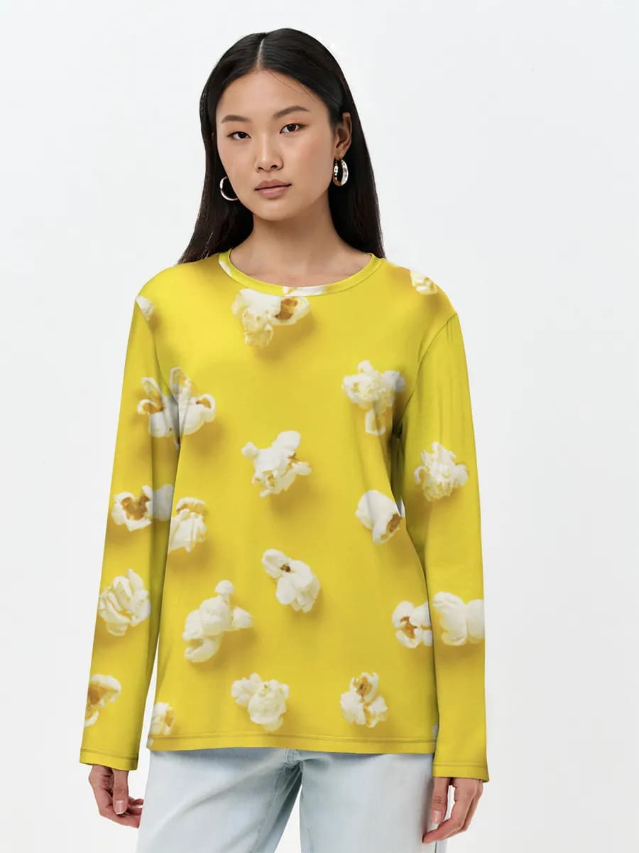Women's long sleeve shirt. Cotton