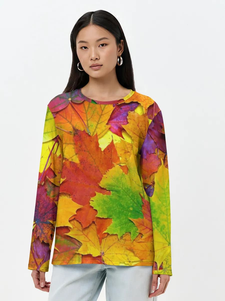 Women's long sleeve shirt. Cotton
