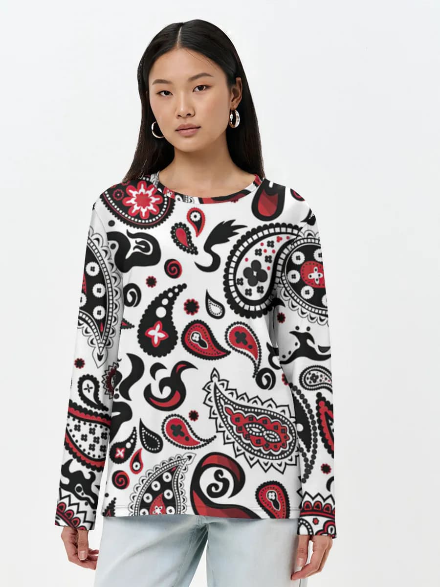 Women's long sleeve shirt. Cotton