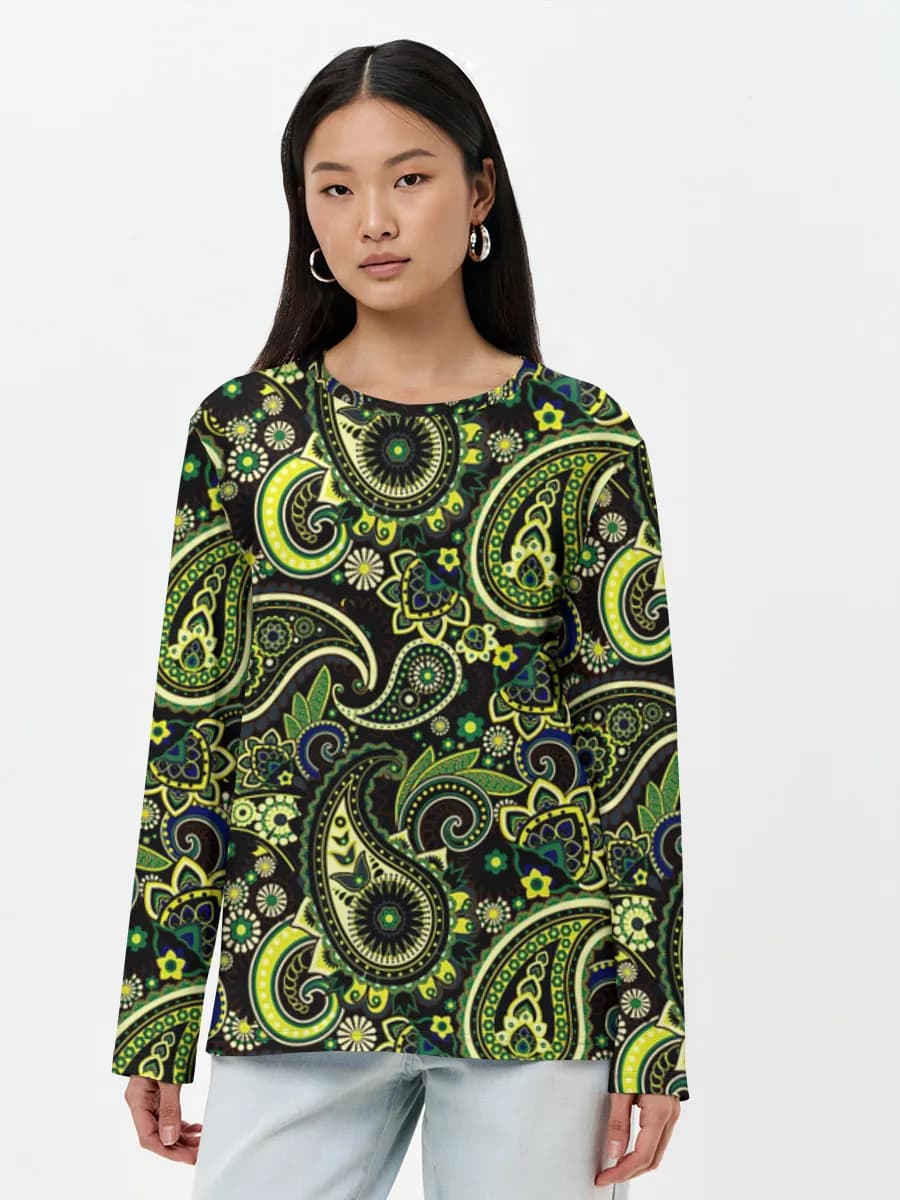 Women's long sleeve shirt. Cotton
