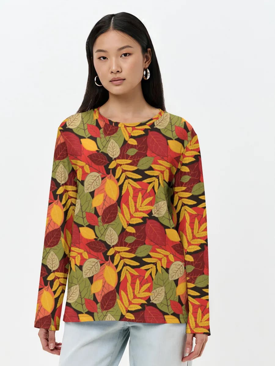 Women's long sleeve shirt. Cotton
