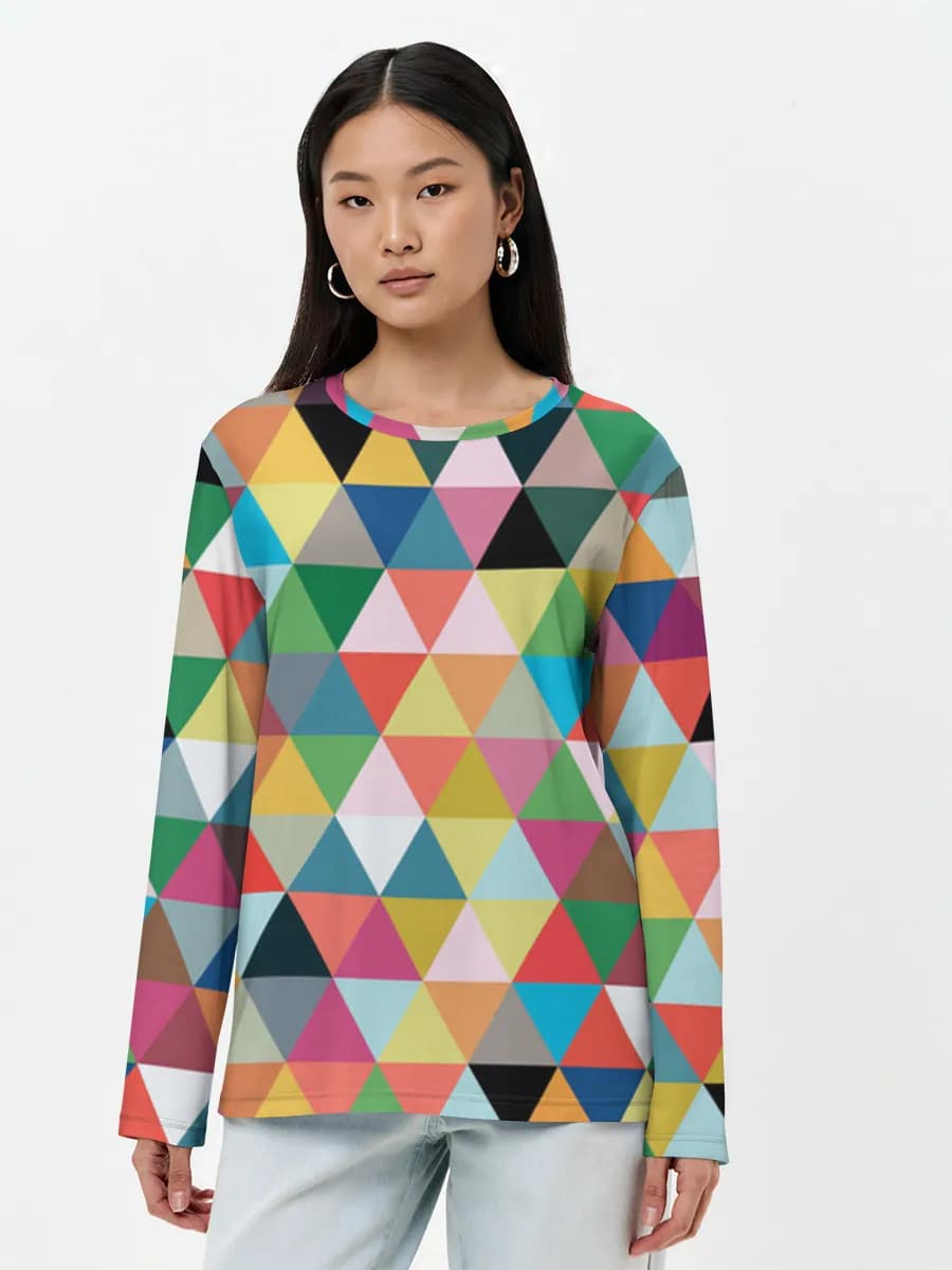 Women's long sleeve shirt. Cotton