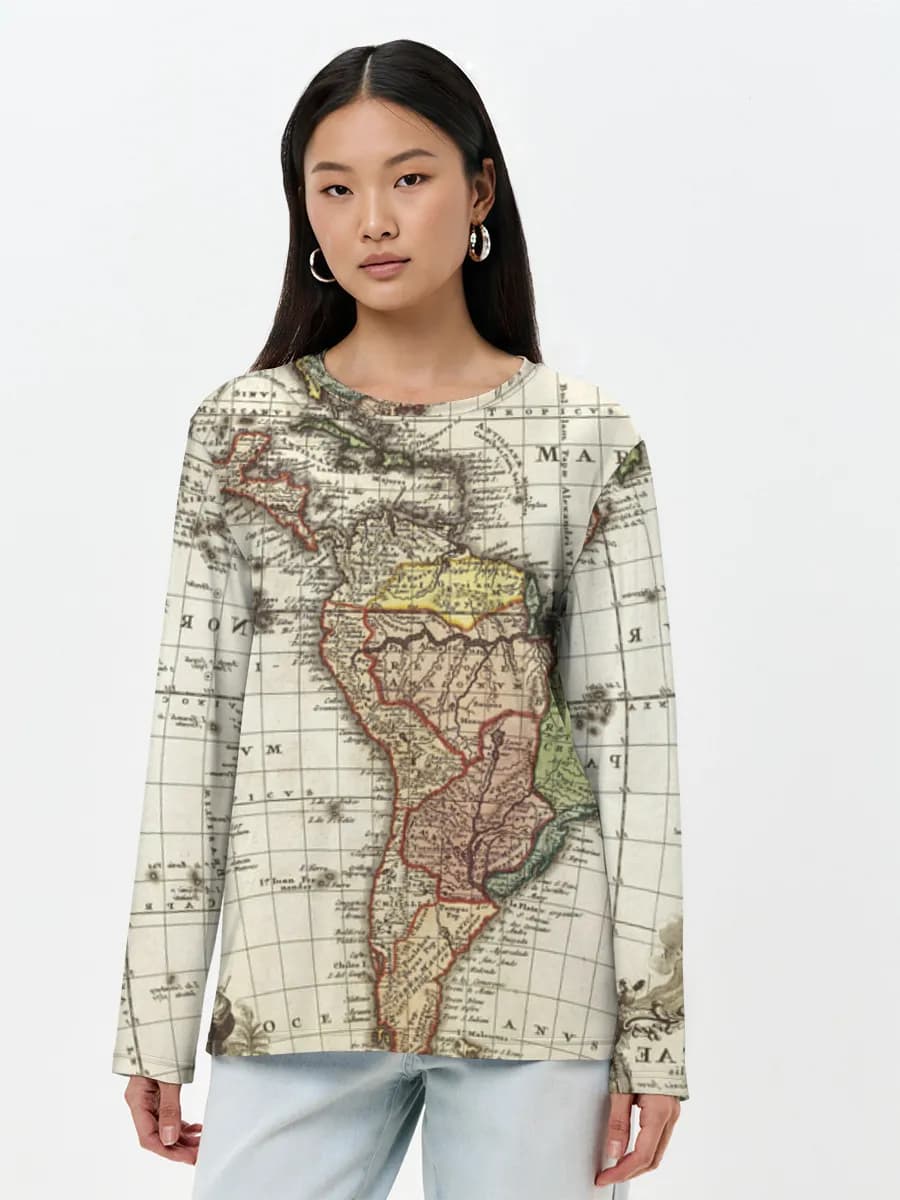 Women's long sleeve shirt. Cotton