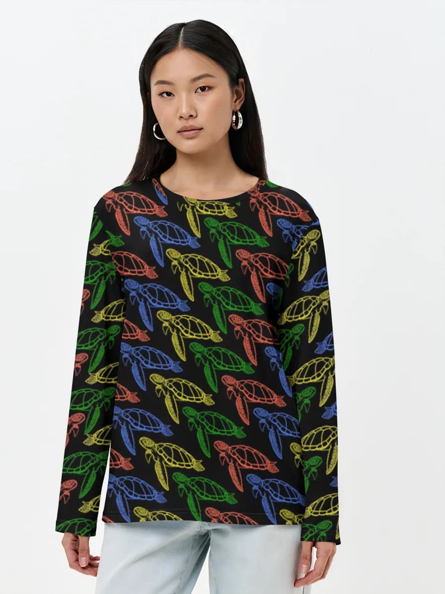Women's long sleeve shirt. Cotton