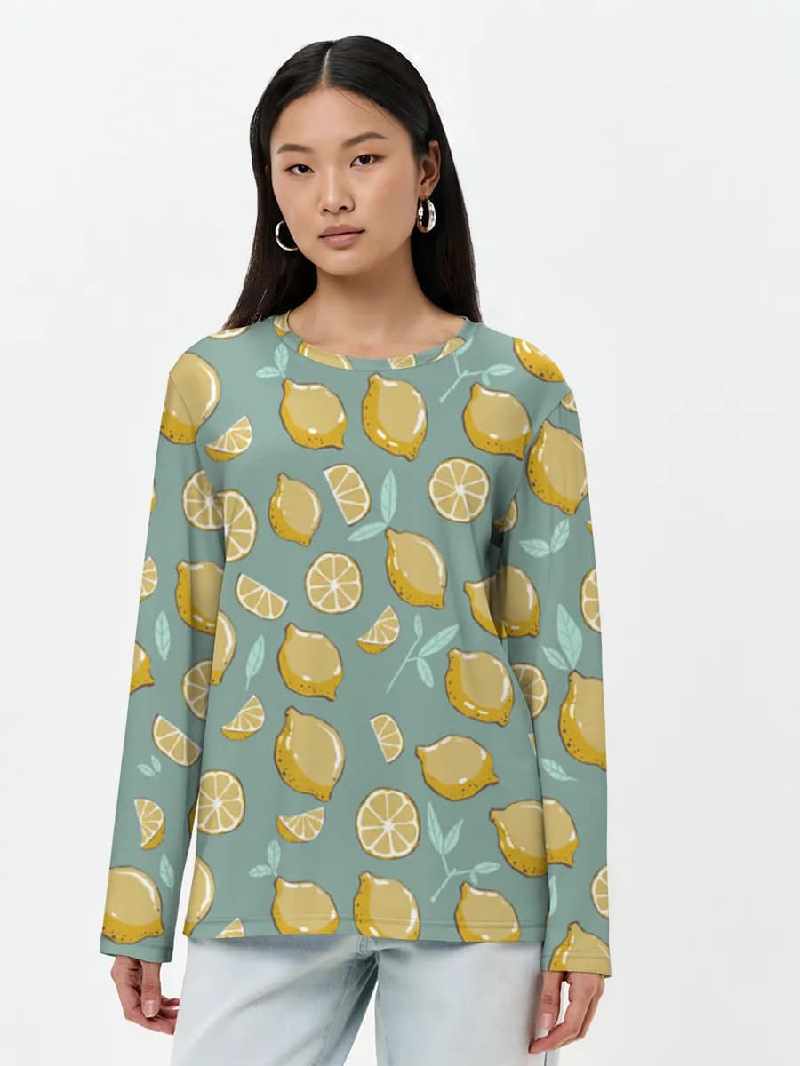 Women's long sleeve shirt. Cotton