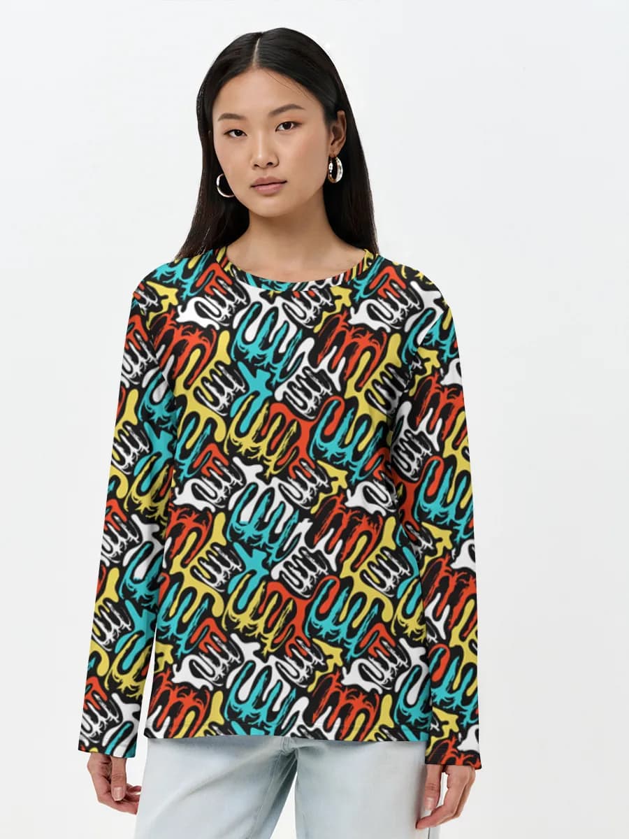 Women's long sleeve shirt. Cotton