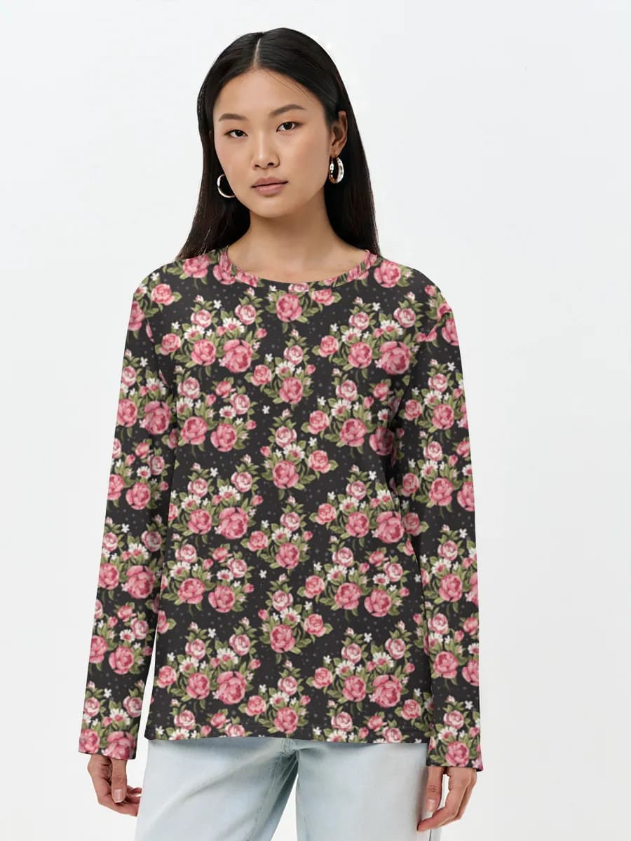 Women's long sleeve shirt. Cotton