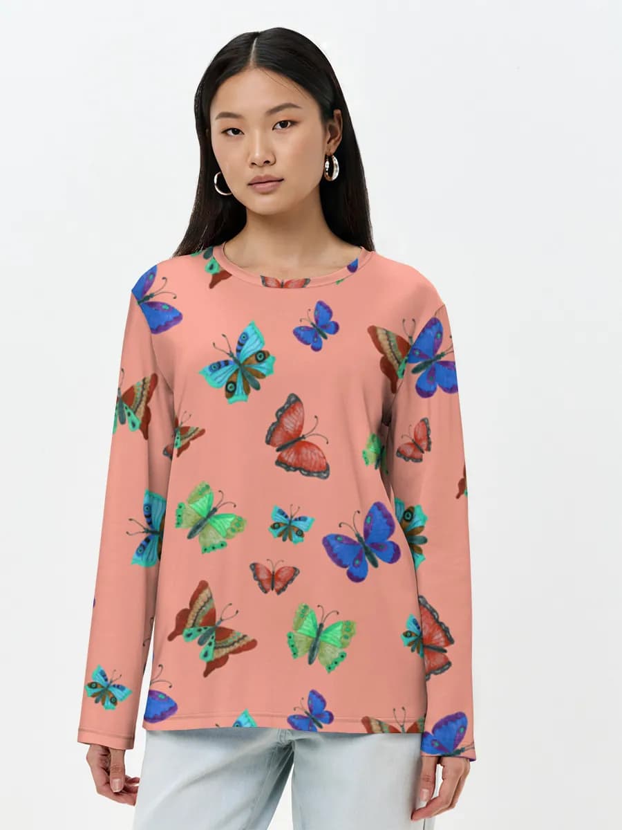 Women's long sleeve shirt. Cotton