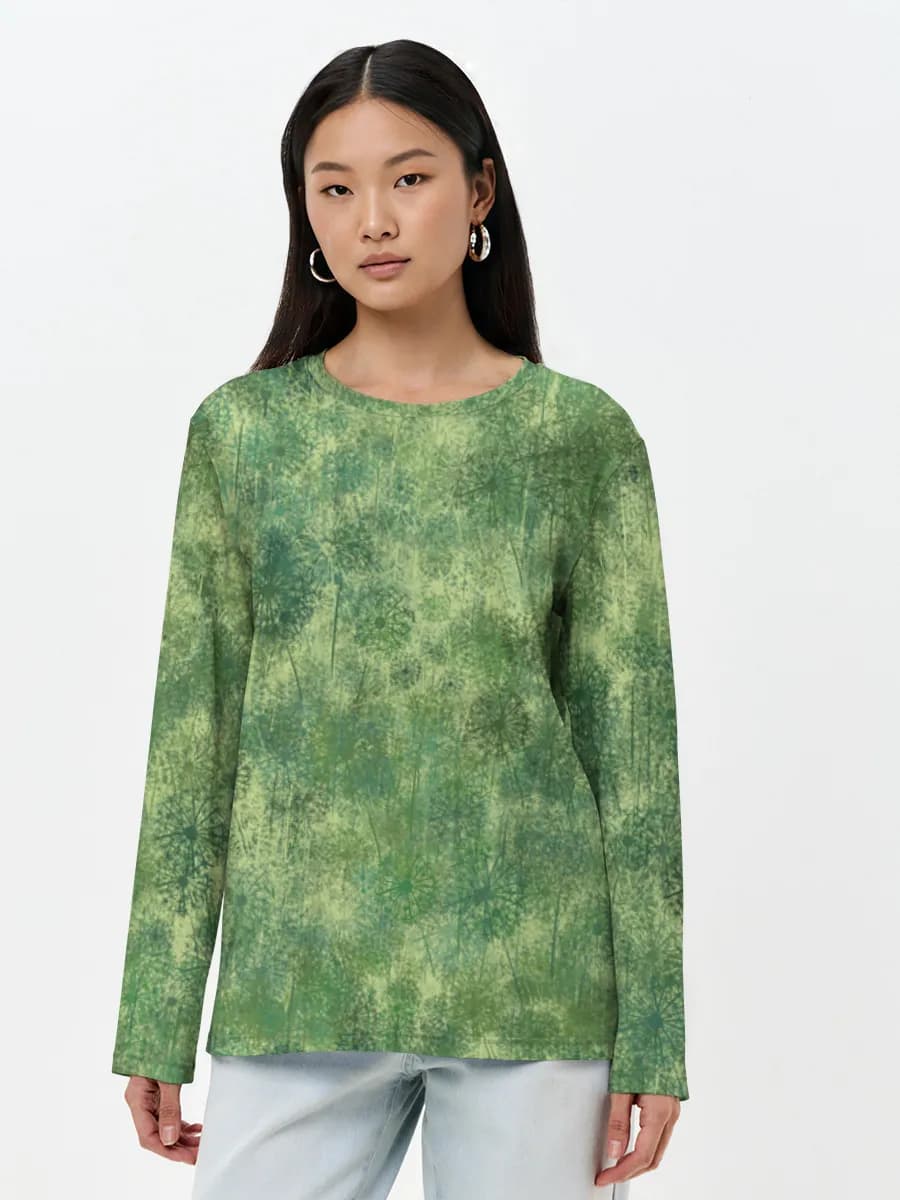 Women's long sleeve shirt. Cotton