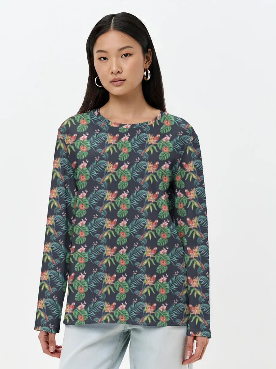 Women's long sleeve shirt. Cotton