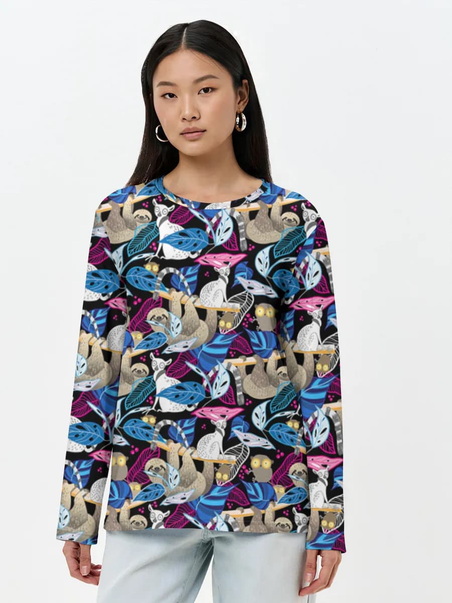 Women's long sleeve shirt. Cotton