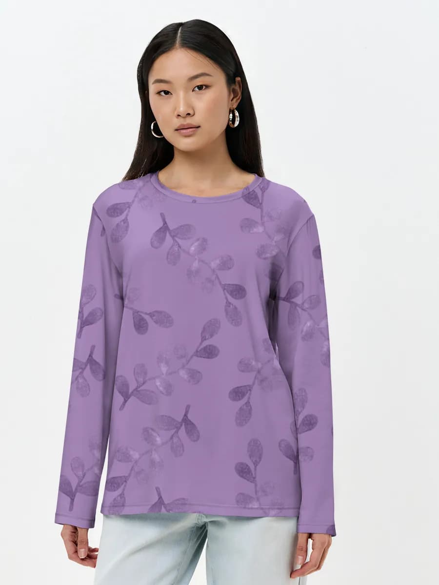 Women's long sleeve shirt. Cotton