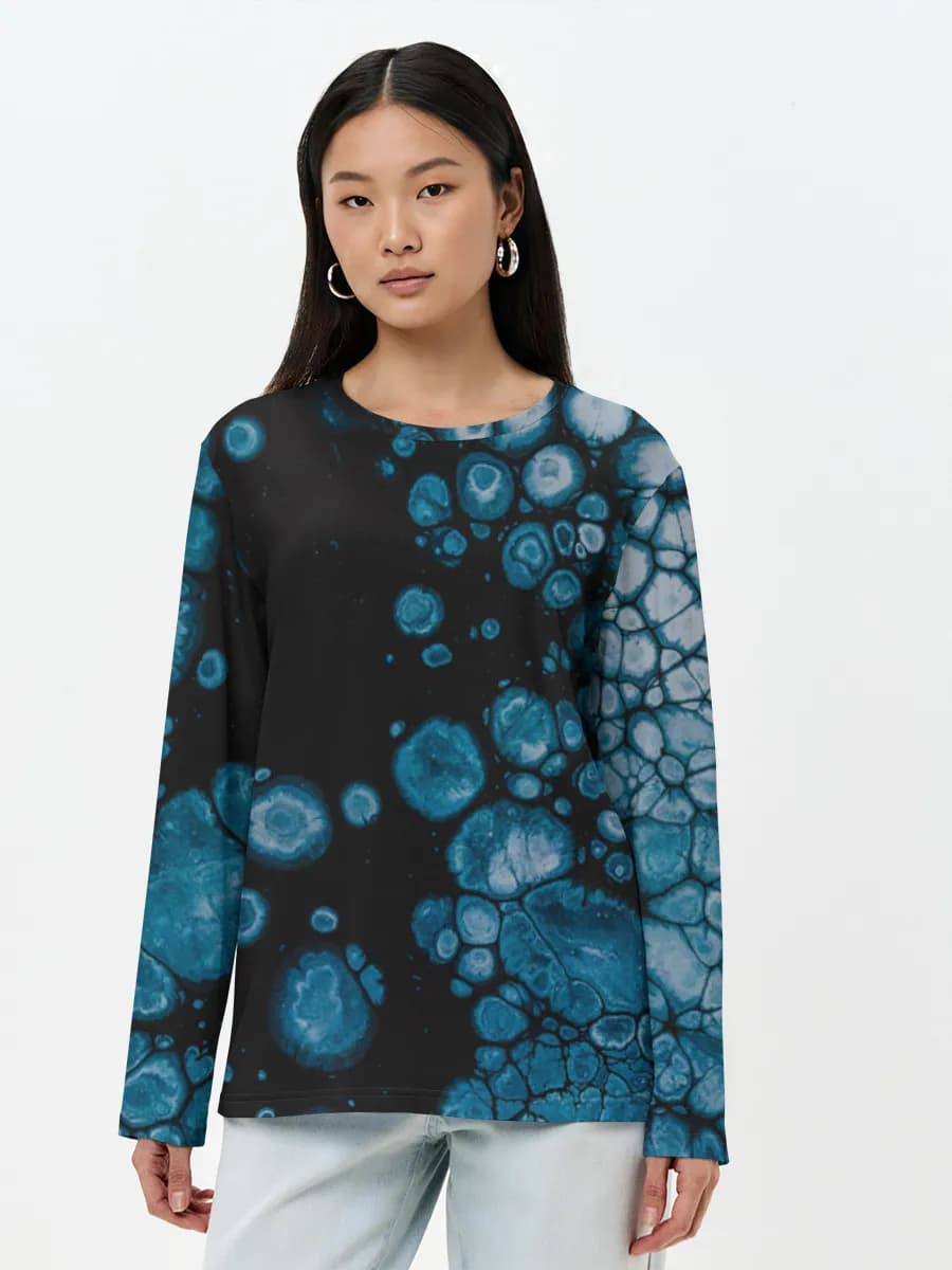 Women's long sleeve shirt. Cotton
