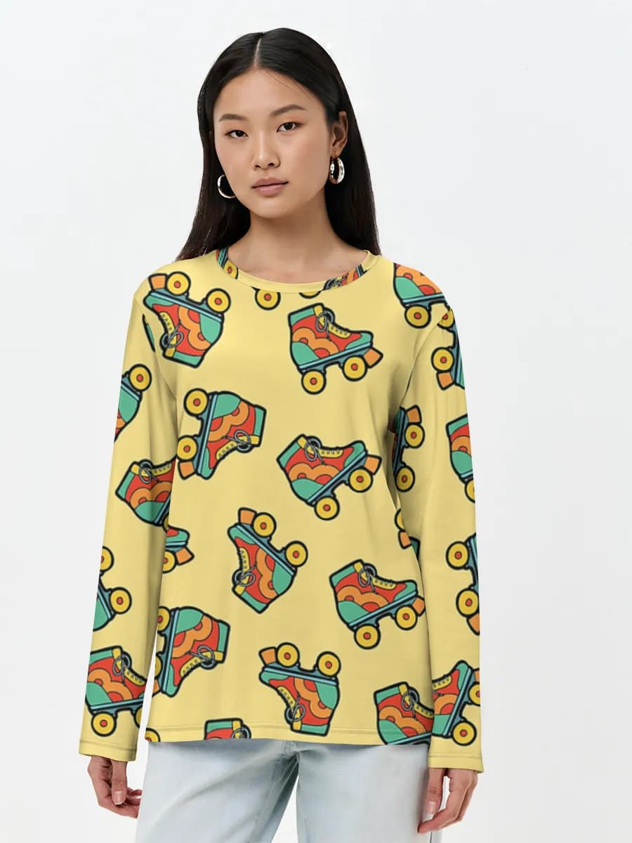 Women's long sleeve shirt. Cotton