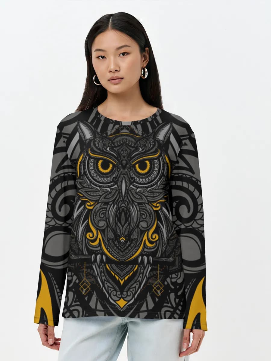 Women's long sleeve shirt. Cotton
