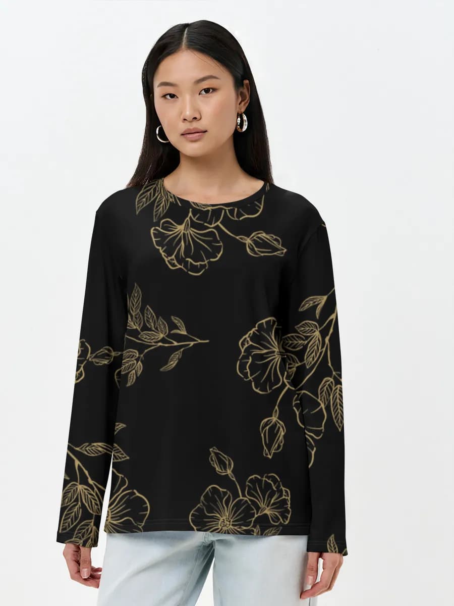 Women's long sleeve shirt. Cotton