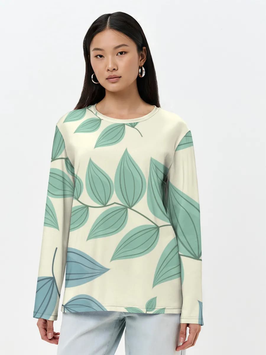Women's long sleeve shirt. Cotton
