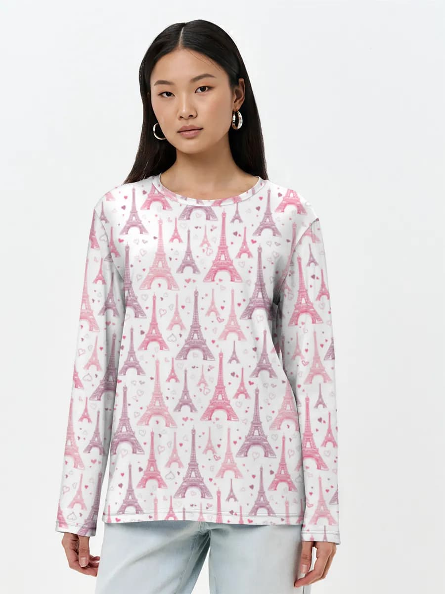 Women's long sleeve shirt. Cotton