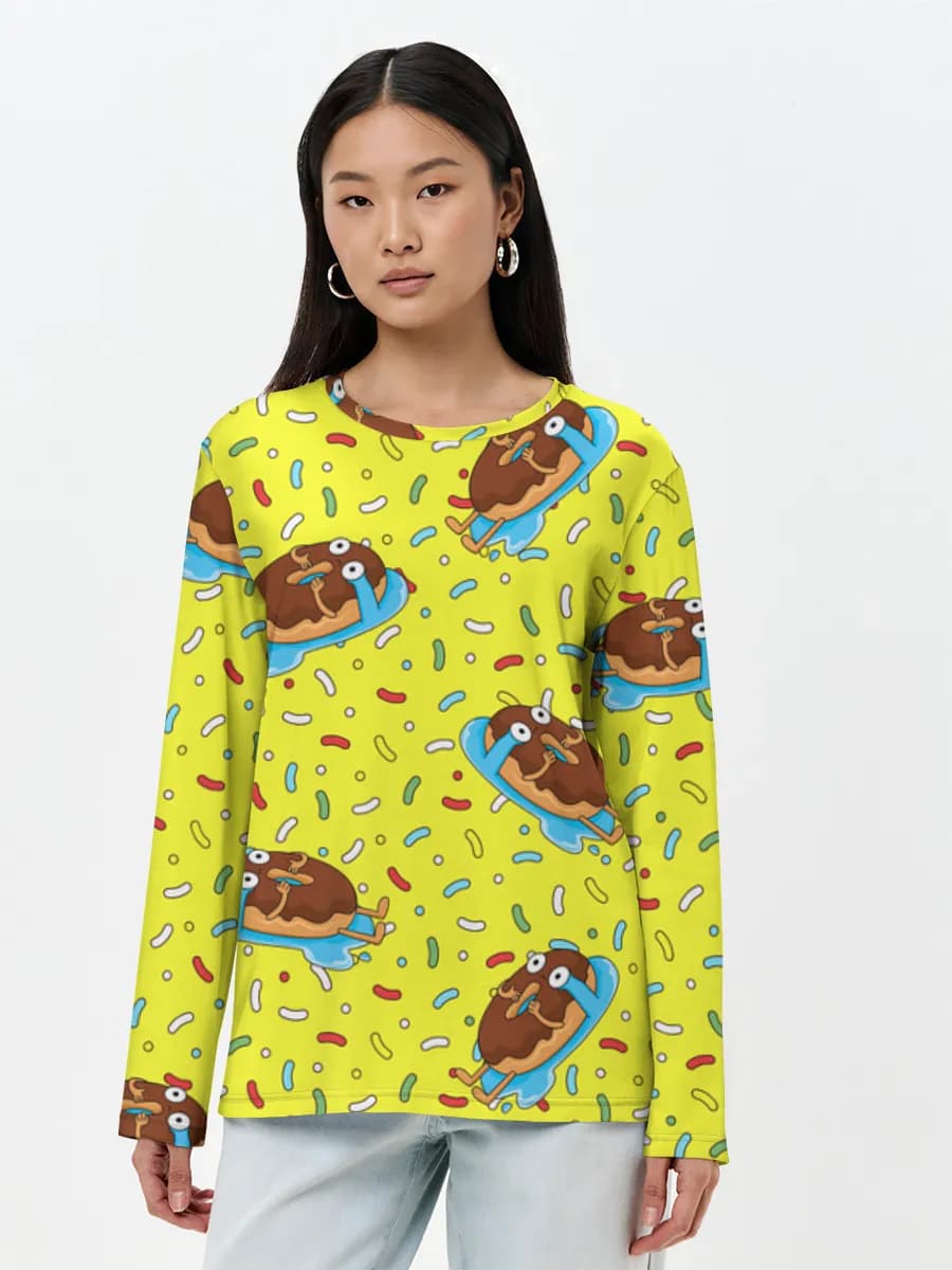 Women's long sleeve shirt. Cotton