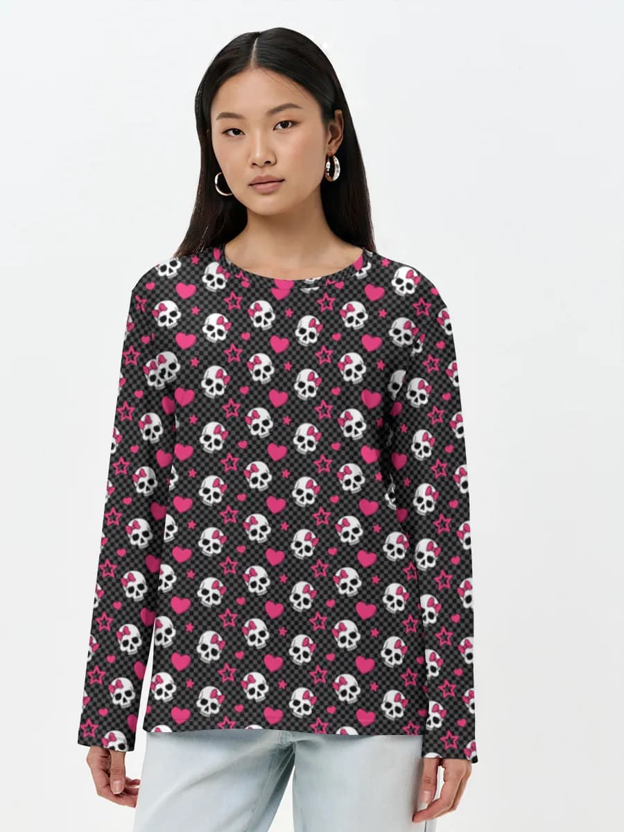 Kawaii Skulls And Hearts