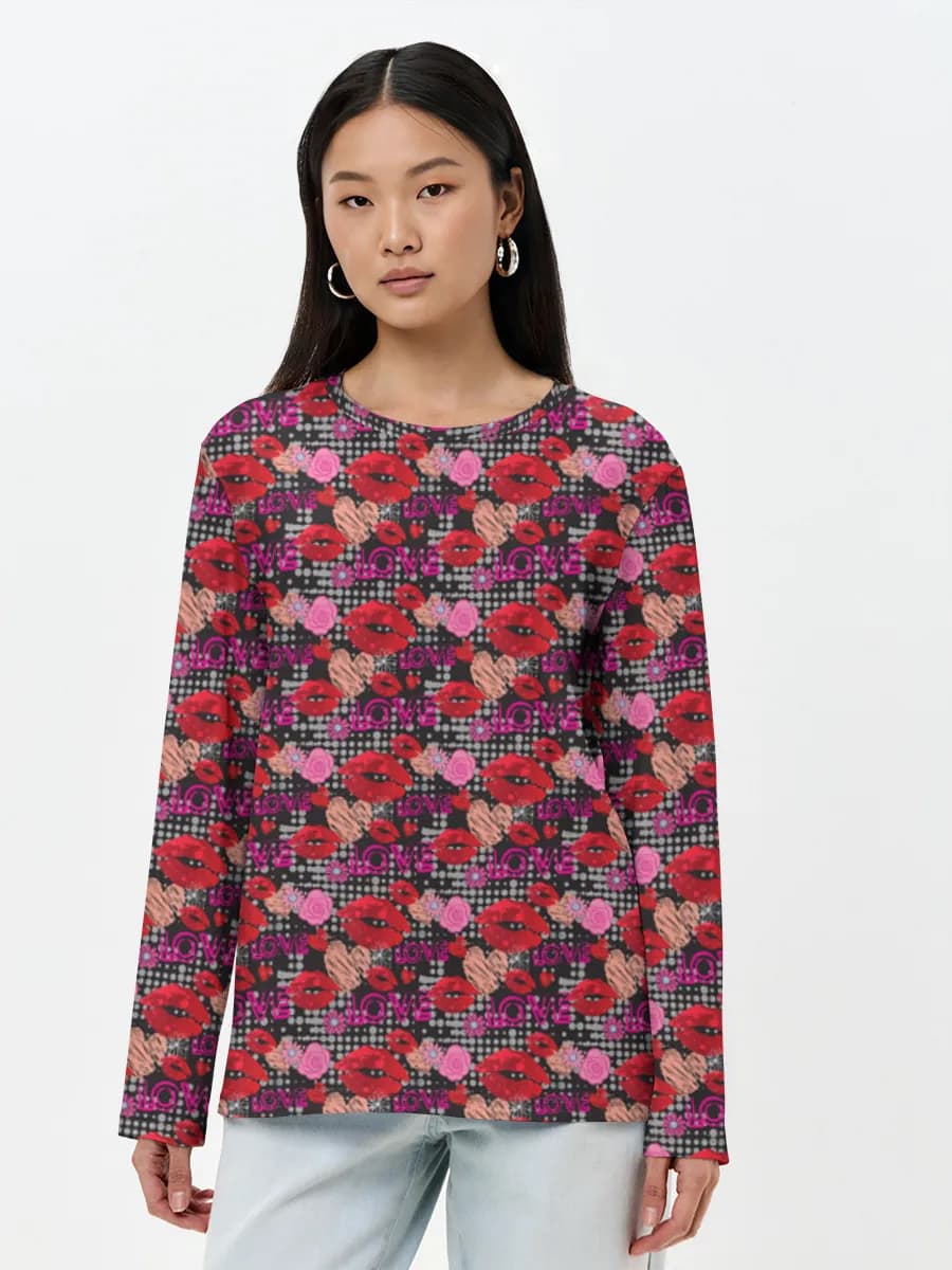 Women's long sleeve shirt. Cotton