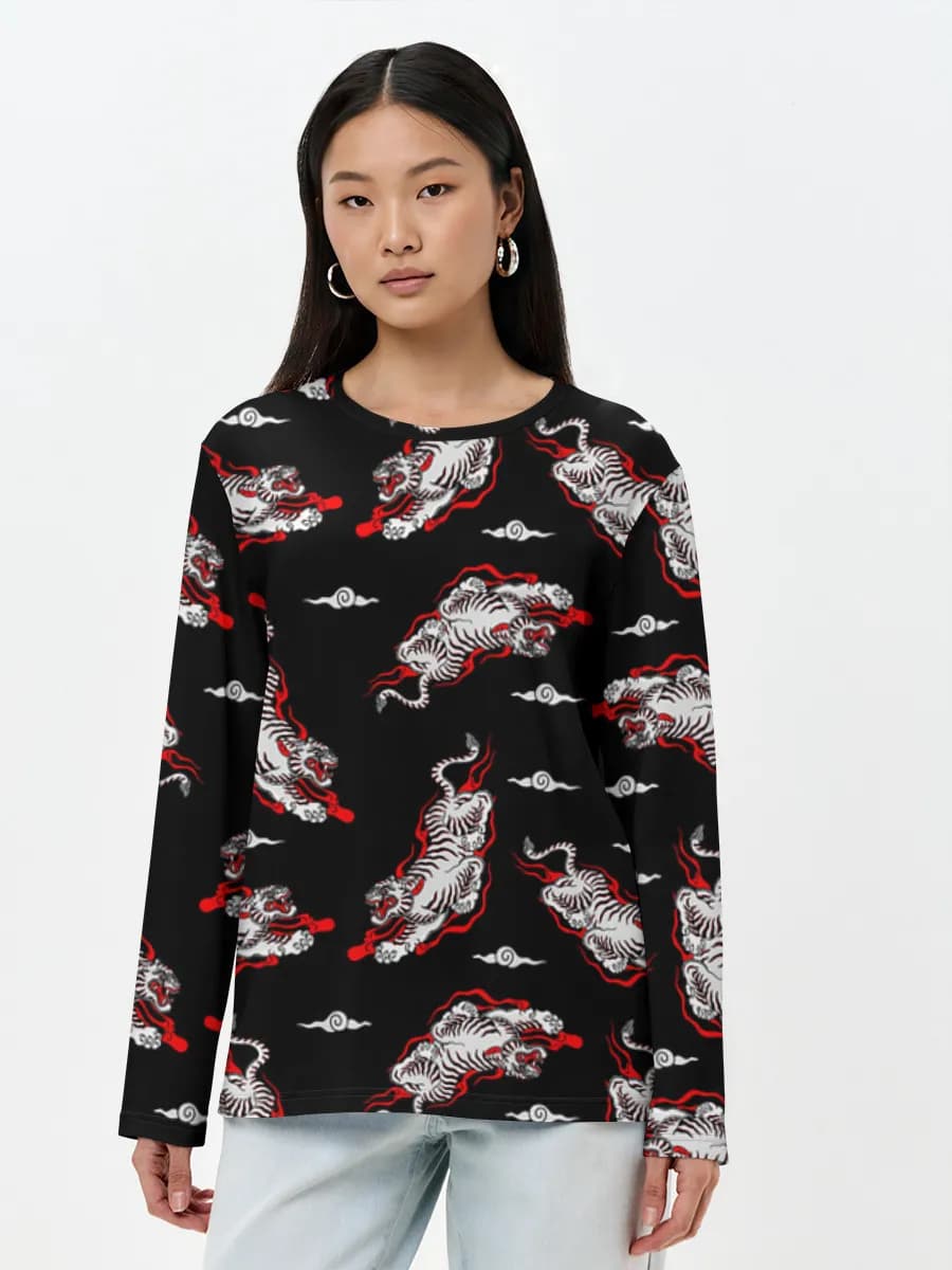 Women's long sleeve shirt. Cotton