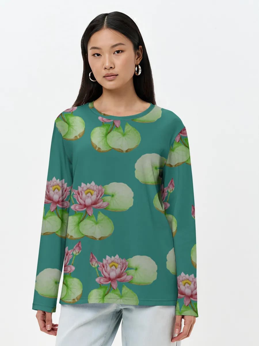 Women's long sleeve shirt. Cotton