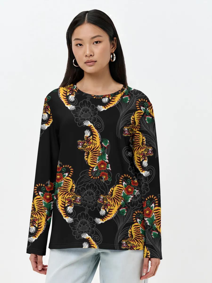 Women's long sleeve shirt. Cotton