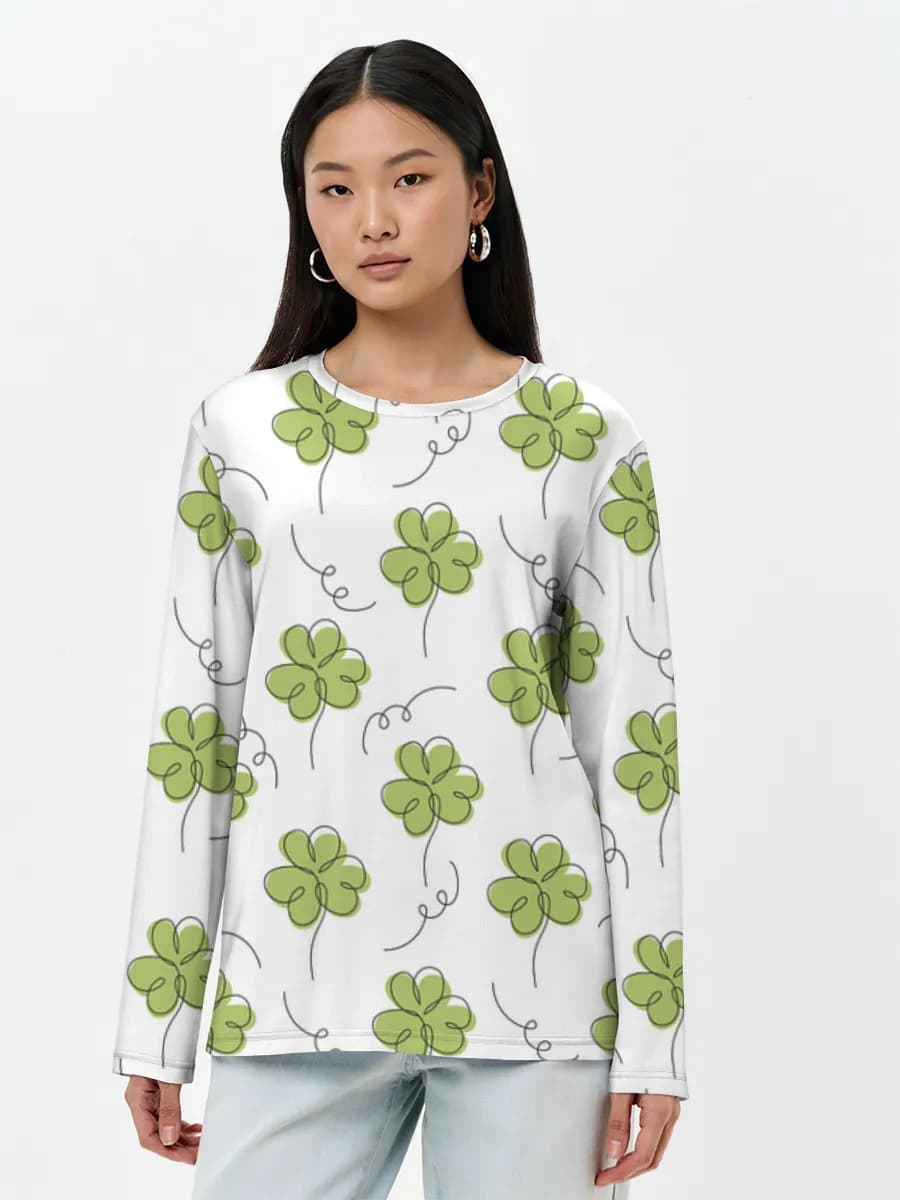 Women's long sleeve shirt. Cotton