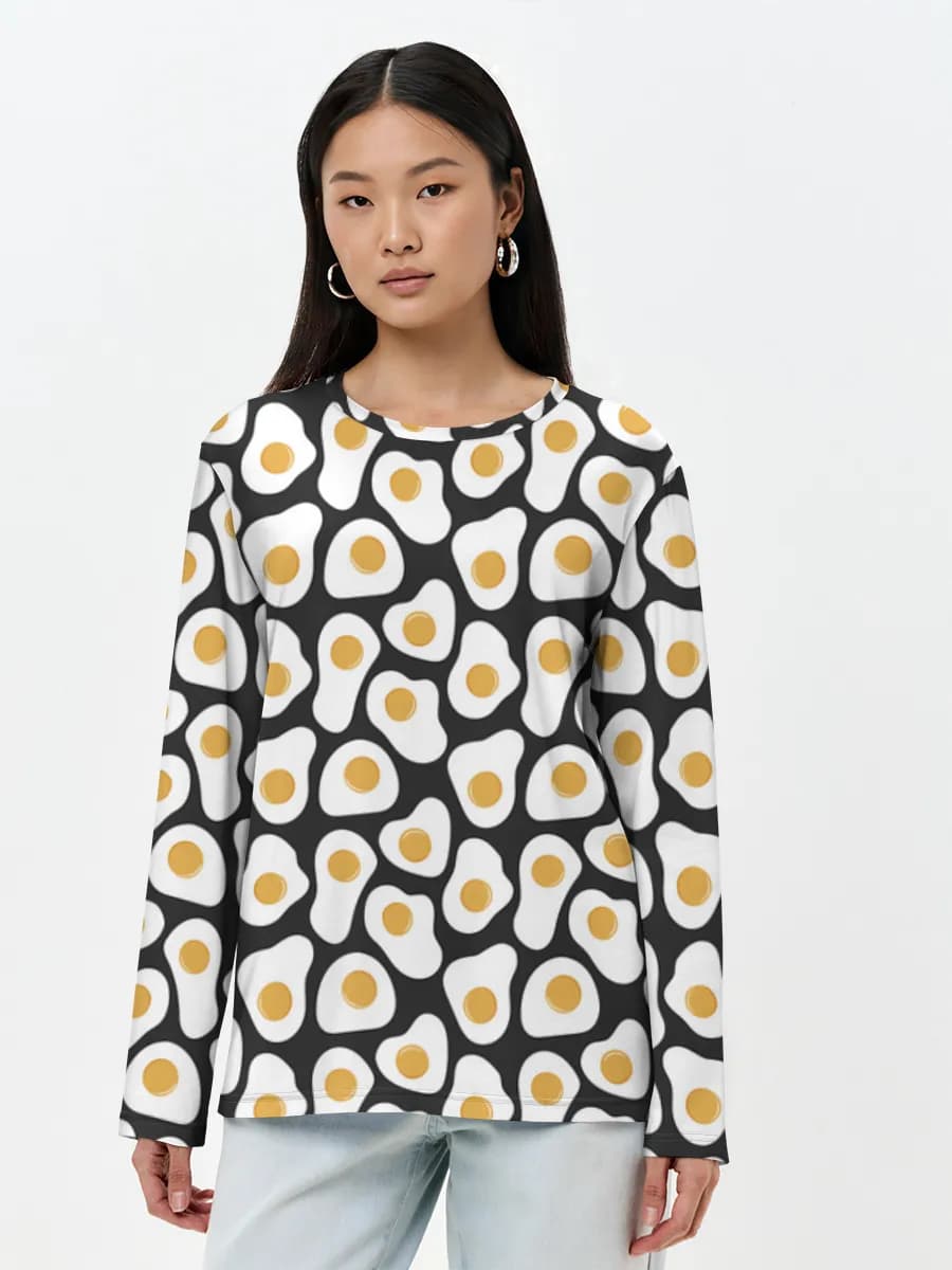 Women's long sleeve shirt. Cotton
