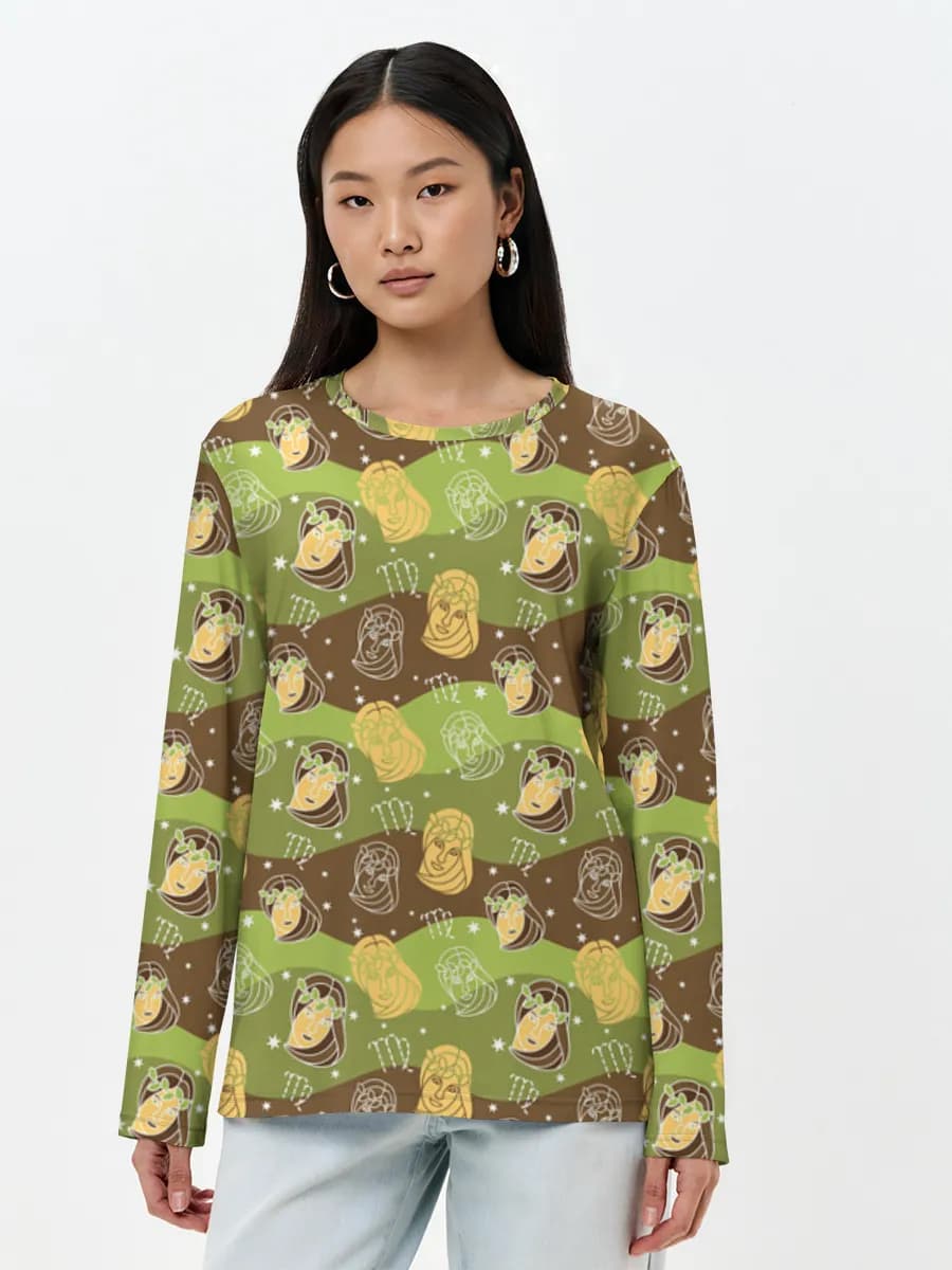 Women's long sleeve shirt. Cotton