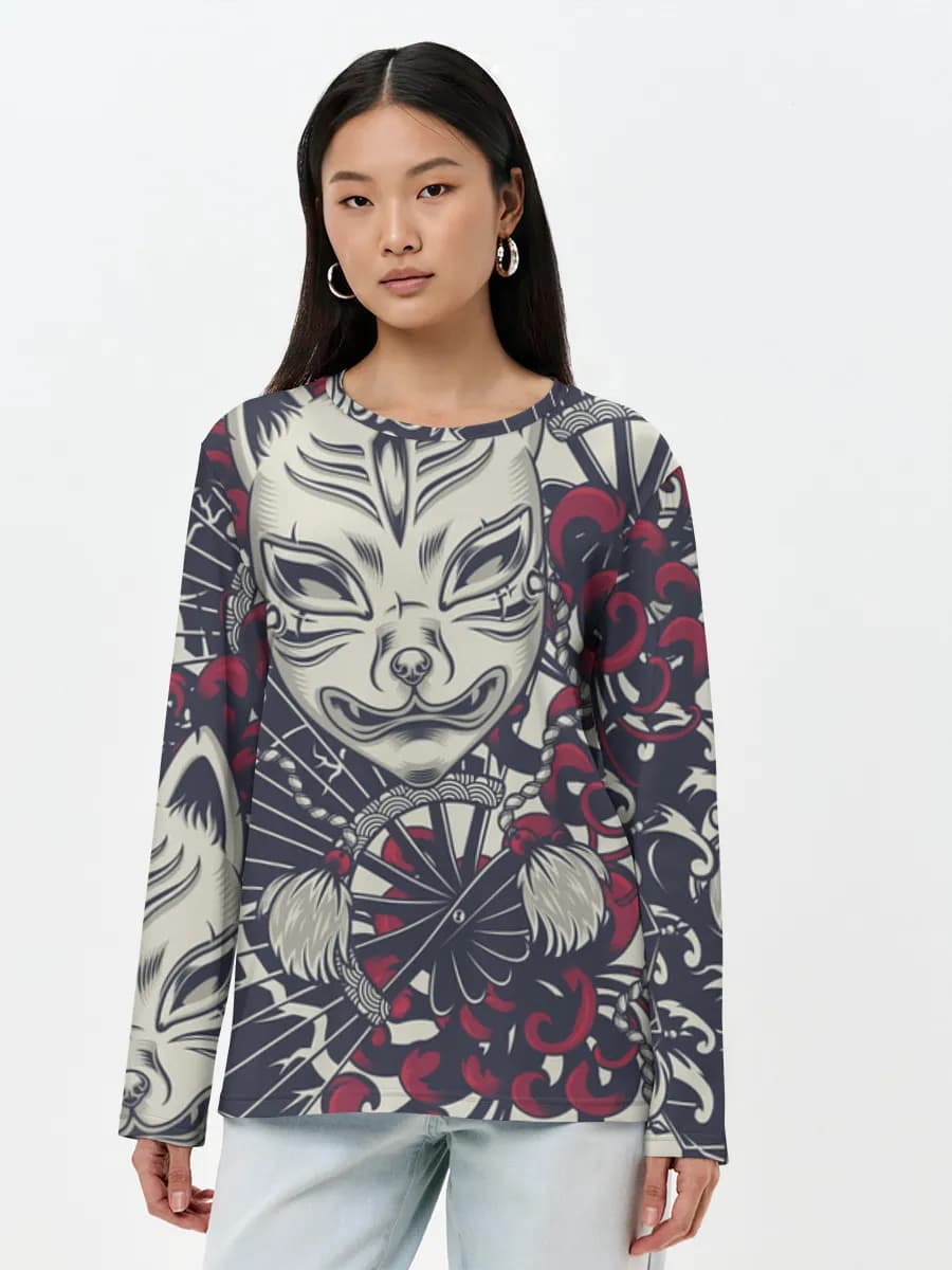 Women's long sleeve shirt. Cotton