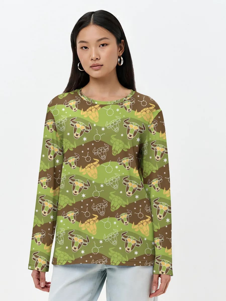 Women's long sleeve shirt. Cotton