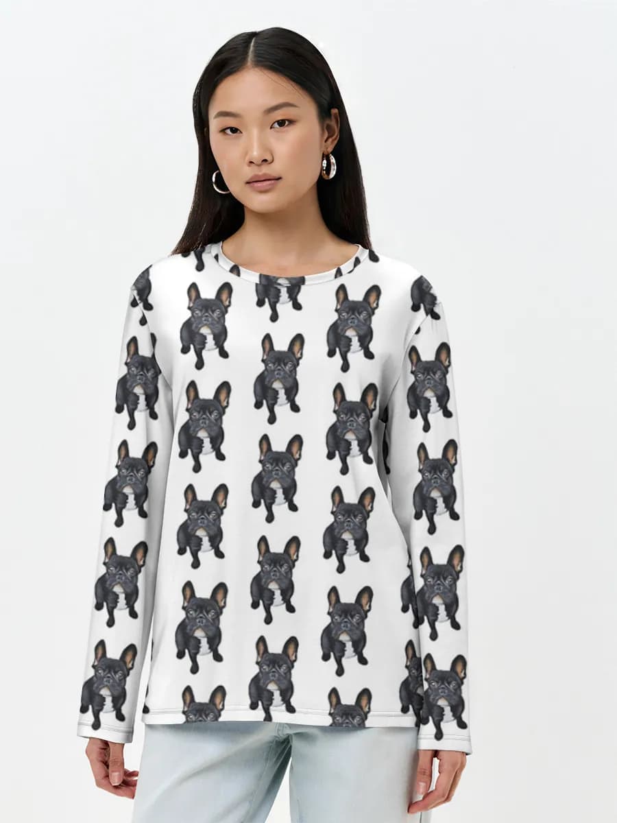 Women's long sleeve shirt. Cotton